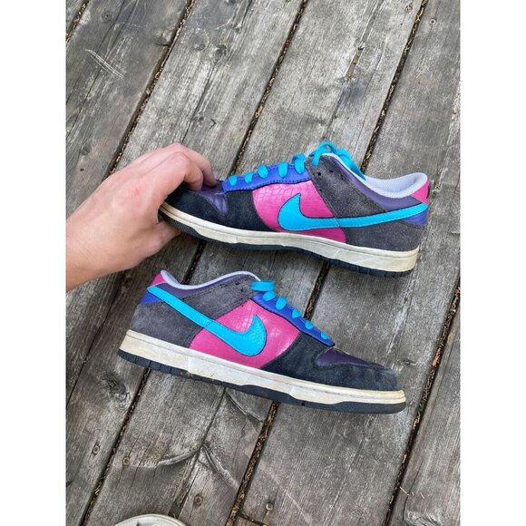 Nike Dunk Low 6.0 Shoes Sneakers Black Pink Women's Size 8.5 SB Y2K 2008 - Picture 5 of 9